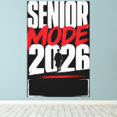 Persoonlijke Senior Modus 2026 Afgestudeerde Canvas Afdruk (Insitu (Houten vloer))