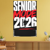Persoonlijke Senior Modus 2026 Afgestudeerde Canvas Afdruk (Insitu (Woonkamer))