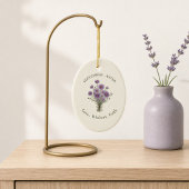 Persoonlijke september aster ornament