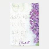 Persoonlijke seringen natuurcitaat post-it® notes (Voorkant)