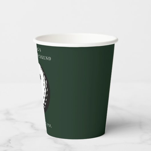 Persoonlijke servetten | Ongehuwde golf weekend Papieren Bekers (Achterkant)