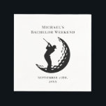 Persoonlijke servetten | Verwenweekend voor golfer<br><div class="desc">Persoonlijke servetten | Bachelor Golf Weekend</div>