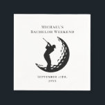 Persoonlijke servetten | Verwenweekend voor golfer<br><div class="desc">Persoonlijke servetten | Bachelor Golf Weekend</div>