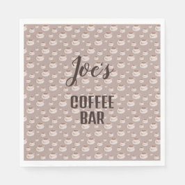 Persoonlijke servetten voor koffiebar