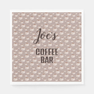 Persoonlijke servetten voor koffiebar