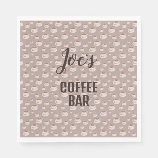 Persoonlijke servetten voor koffiebar (Voorkant)