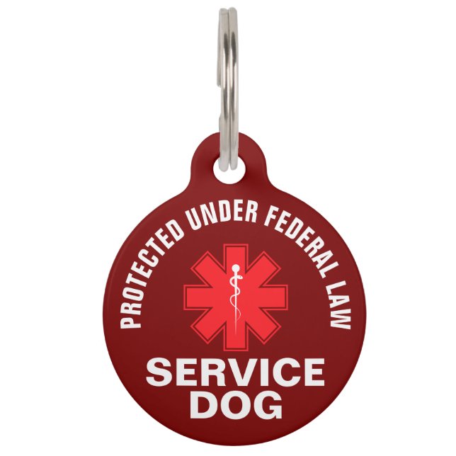 Persoonlijke servicehond huisdierpenning (Voorkant)
