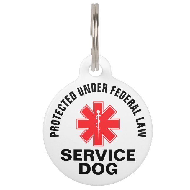 Persoonlijke servicehond huisdierpenning (Voorkant)