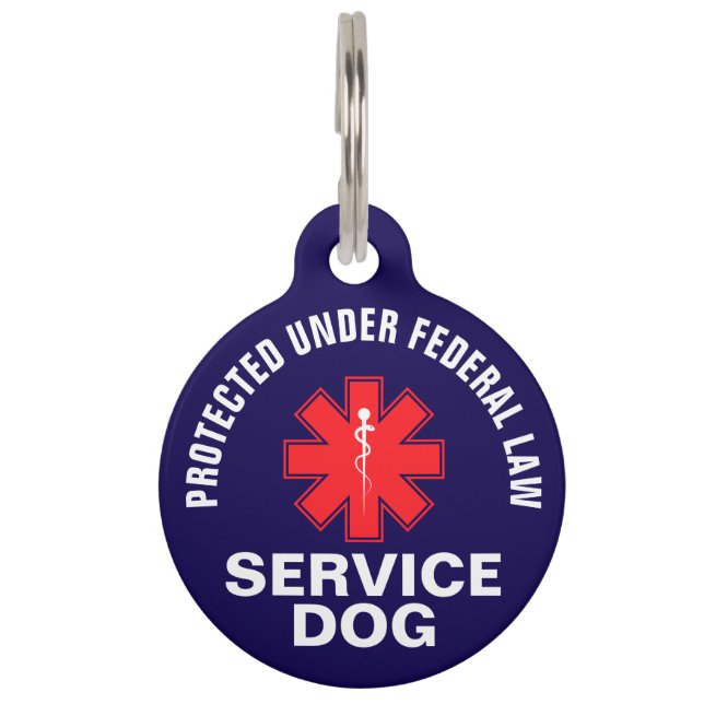 Persoonlijke servicehond huisdierpenning (Voorkant)