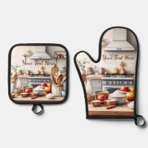 Persoonlijke Set van 2 Keuken Ovenwant Pothouder