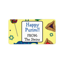 Persoonlijke Shaloch Manot-Adresetiketten Etiket