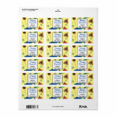 Persoonlijke Shaloch Manot-Adresetiketten Etiket (Full Sheet)