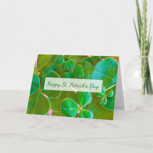 Persoonlijke Shamrock St Patrick's Day Card Kaart