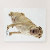 Persoonlijke Shar Pei-hondsfoto Legpuzzel (Horizontaal)