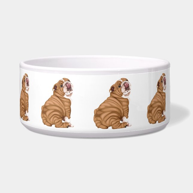 Persoonlijke Shar-Pei Voerbakje (Links)