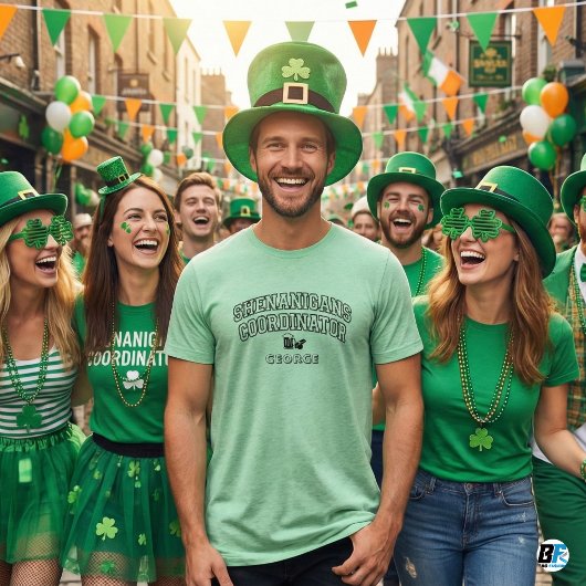 Persoonlijke "Shenanigans Coördinator" St. Patrick Tri-Blend Shirt
