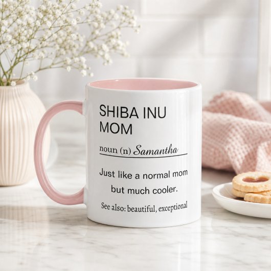 Persoonlijke Shiba Inu Moeder Mok