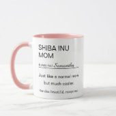 Persoonlijke Shiba Inu Moeder Mok (Links)