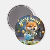 Persoonlijke Shiba Inu Pickleball Paddle Magneet (Voorkant / Achterkant)