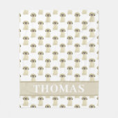 Persoonlijke Shih Tzu (Blonde Goudgele) Goudgele Fleece Deken (Voorkant)