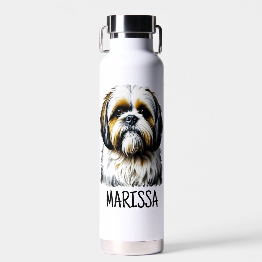 Persoonlijke Shih Tzu | Hond Moeder Waterfles (Voorkant)
