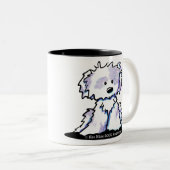 Persoonlijke Shih Tzu-Mok Tweekleurige Koffiemok (Voorkant rechts)