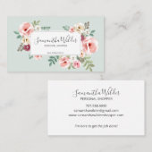 Persoonlijke Shopper Bloemen Banner Visitekaartje (Voorkant / Achterkant)