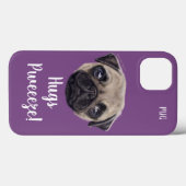 Persoonlijke Shug The Scottish Pug Case-Mate iPhone Case (Achterkant (horizontaal))