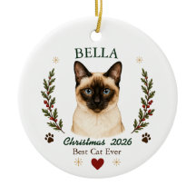 Persoonlijke Siamese Kat Kerstmis
