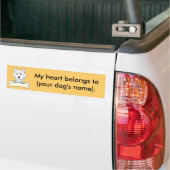 Persoonlijke Siberische Husky Bumpersticker (Op Truck)