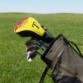 Persoonlijke Sicilië Trinacria Monogram Golfheadcover (Insitu)