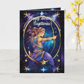 Persoonlijke Sieraden Galaxy Dierenriem Boogschutt Kaart (Gele Bloem)