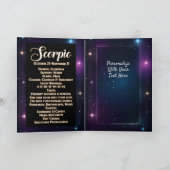 Persoonlijke Sieraden Galaxy Sterrenbeeld Schorpio Kaart (Binnen)