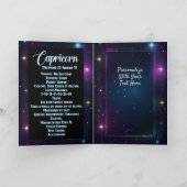 Persoonlijke sieraden Galaxy Sterrenbeeld Steenbok Kaart (Binnen)