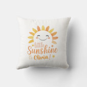 Persoonlijke sierkussen "Little Sunshine" (Achterkant)