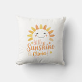 Persoonlijke sierkussen "Little Sunshine" (Voorkant)