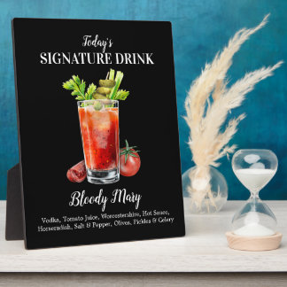 Persoonlijke Signature Drink Bloody Mary Cocktail Fotoplaat