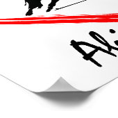 Persoonlijke Silhouette Barrel Racing Horse, Heart Poster (Hoek)