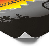 Persoonlijke Silhouette Mountain Bike Poster (Hoek)