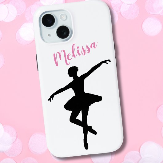 Persoonlijke Simple Ballerina iPhone 15 Case