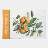 Persoonlijke Sinaasappels Fruit Groen Theedoek (Horizontaal)