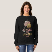 Persoonlijke 'Single en Jingle' Grappige Kerst Trui (Voorkant volledig)