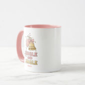 Persoonlijke Single en Jingle Grappige Kerstmug Mok (Voorkant links)