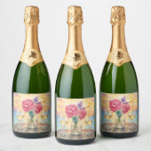 Persoonlijke Sip & Sunset Champagne Fles Sparkling Wijnetiket (Flessen)