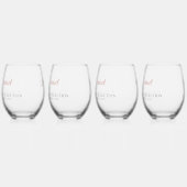 Persoonlijke Sip & Sunset Steel Wine Glas Set  (Links)