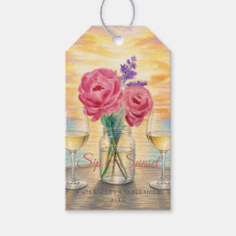 Persoonlijke Sip & Sunset Weekend Welkomstcadeauta Cadeaulabel