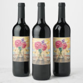 Persoonlijke Sip & Sunset-wijnfles Wijn Etiket (Flessen)
