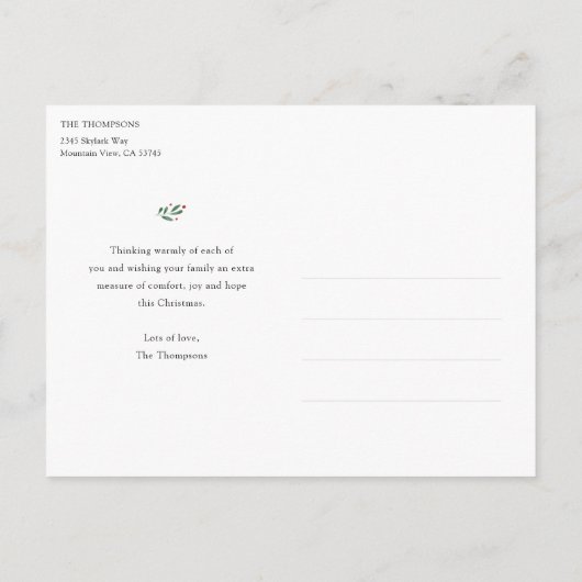 Persoonlijke Sjabloon Fotovakantie Briefkaart (Achterkant)