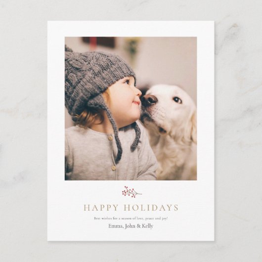 Persoonlijke Sjabloon Fotovakantie Briefkaart (Voorkant)