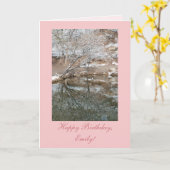 Persoonlijke Sjabloon van de Kaart van de Winter P (Gele Bloem)